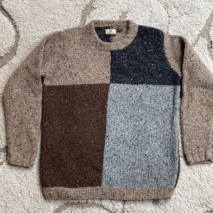 Hand knit Irish wool sweater